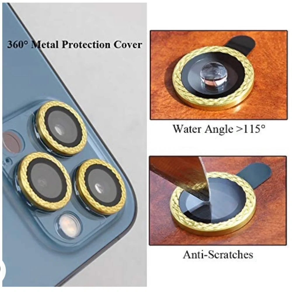 🆕 CAMERA LENS PROTECTOR SHINY GOLD